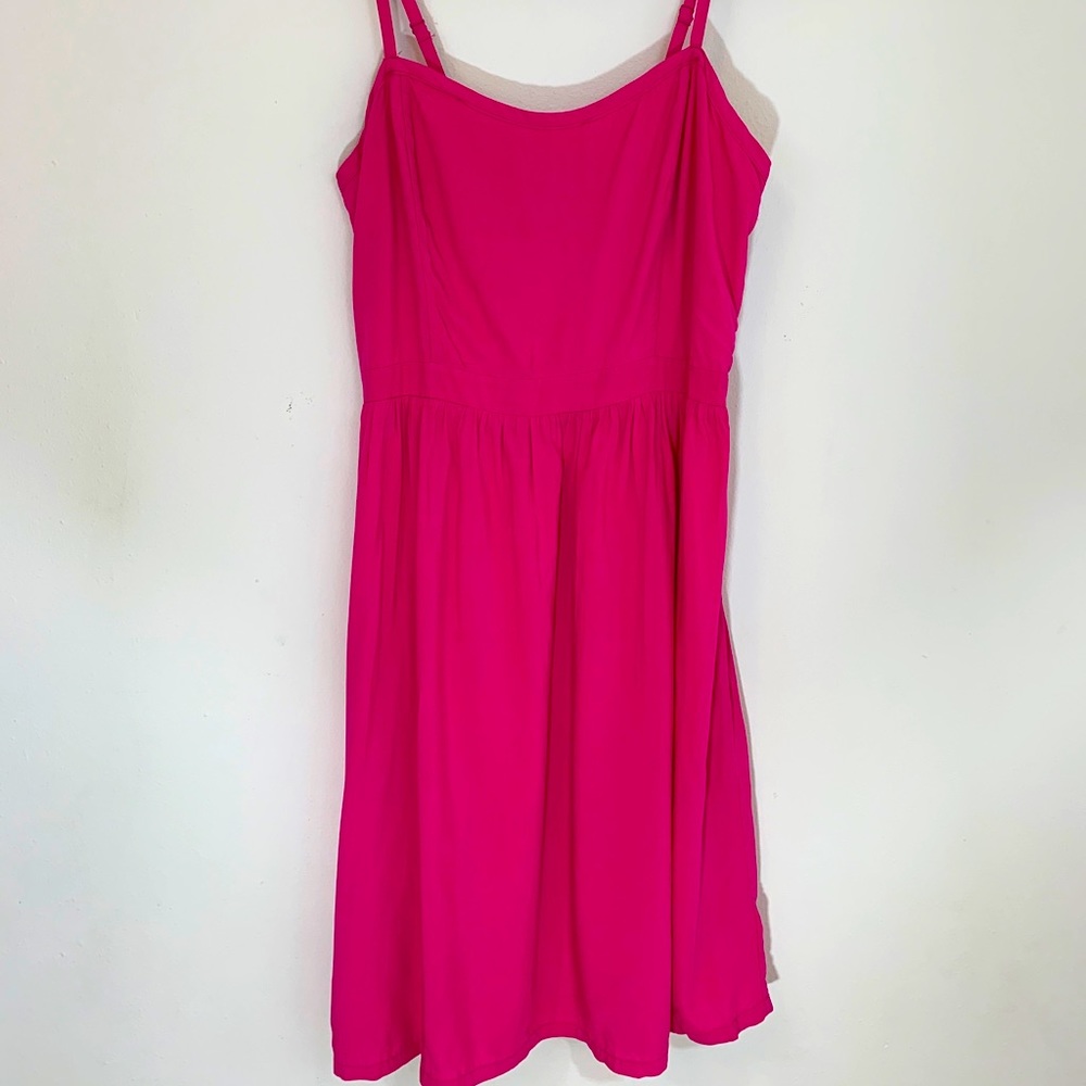 Old Navy fit & flare magenta/pink dress, size M